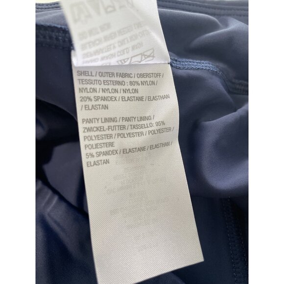 Denim and Co Beach Bike Short Tankini Mastectomy Friendly Sz 14 Blue Coral Swim - Picture 5 of 11